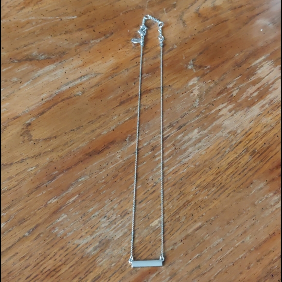 Express Jewelry - Like new silver bar pendant necklace